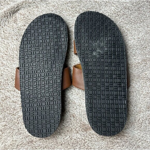 Aldo Mondi Men’s Slide Sandals. PU Leather. Brown. Sz: 9 US. NWOB main image 7
